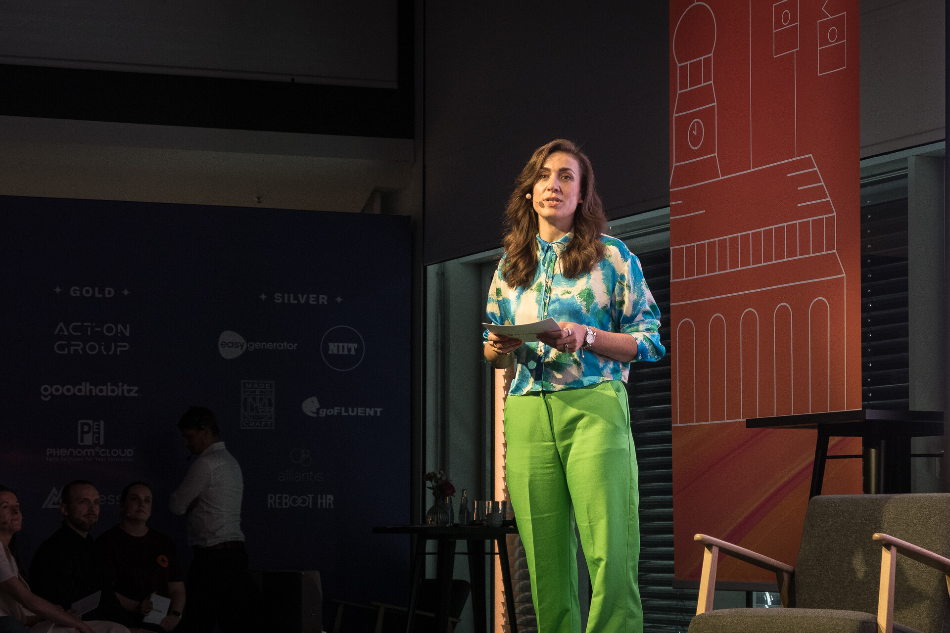 Magdalena Rogl between sessions.