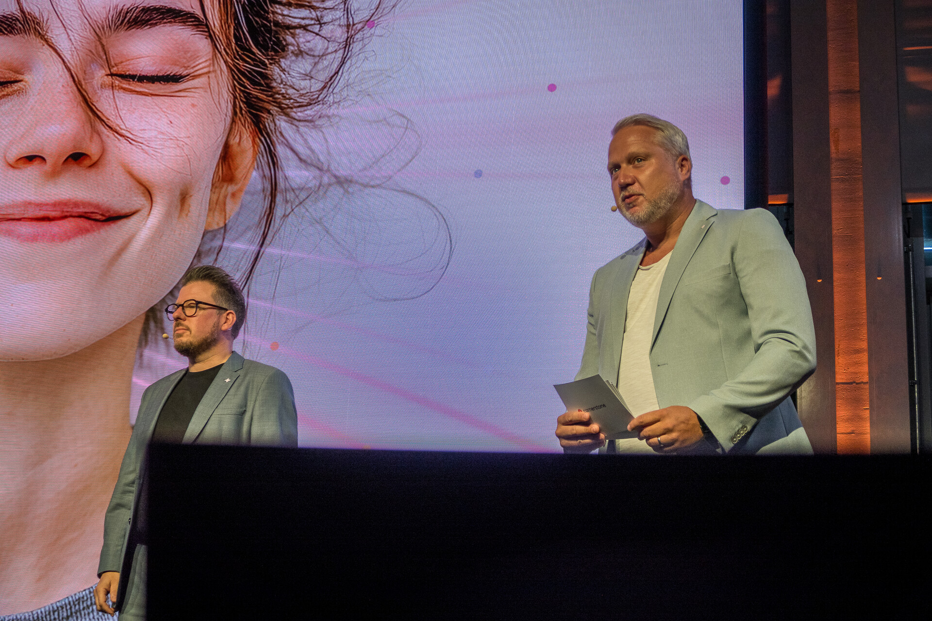 The opening keynote with Sven Wesenberg and Dr. Sebastian Duda (Cornerstone).